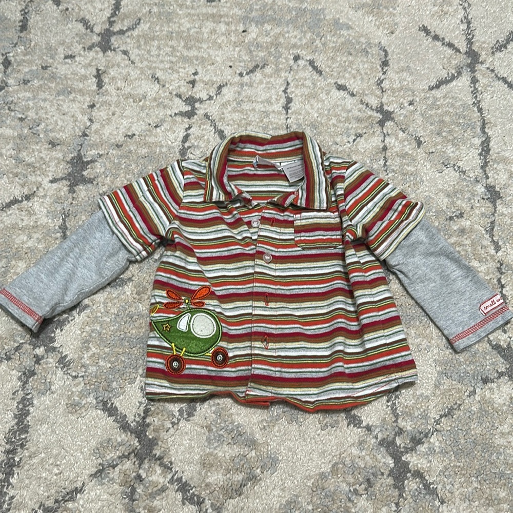 FREE WITH PURCHASE Baby boy button down shirt